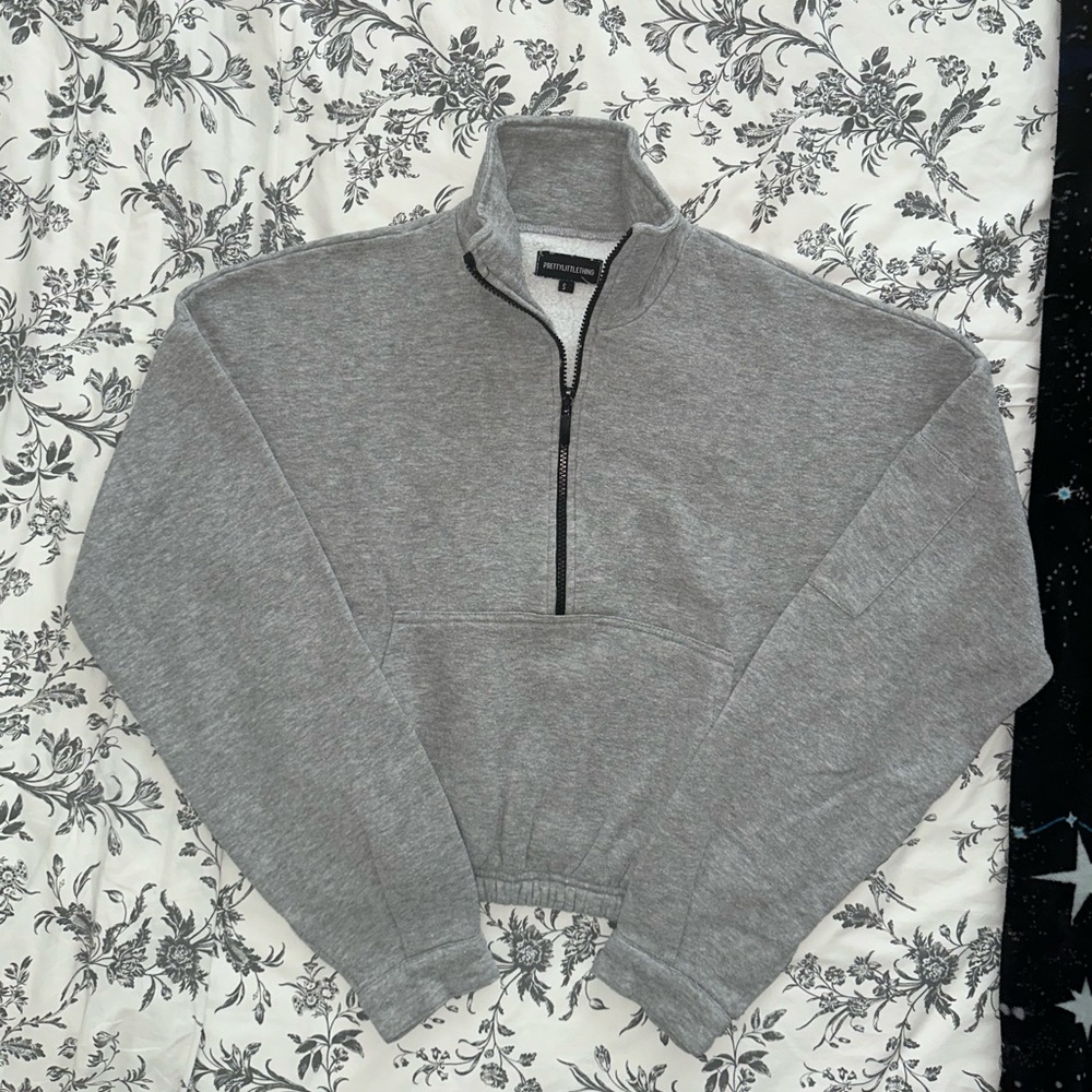 PrettyLittle Thing Half Zip Sweatshirt